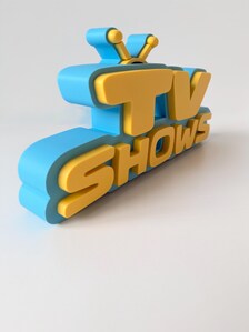 TV Shows Sign 27.5cm/10.9inch | Movie Collection Display | Film Room Decor (Copy)