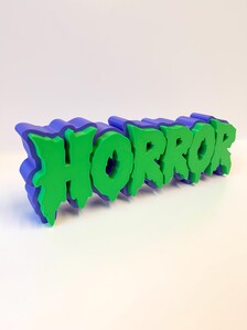 Horror Shelf Sign 29cm/11.5inch | Movie Collection Display | Film Room Decor (Copy)