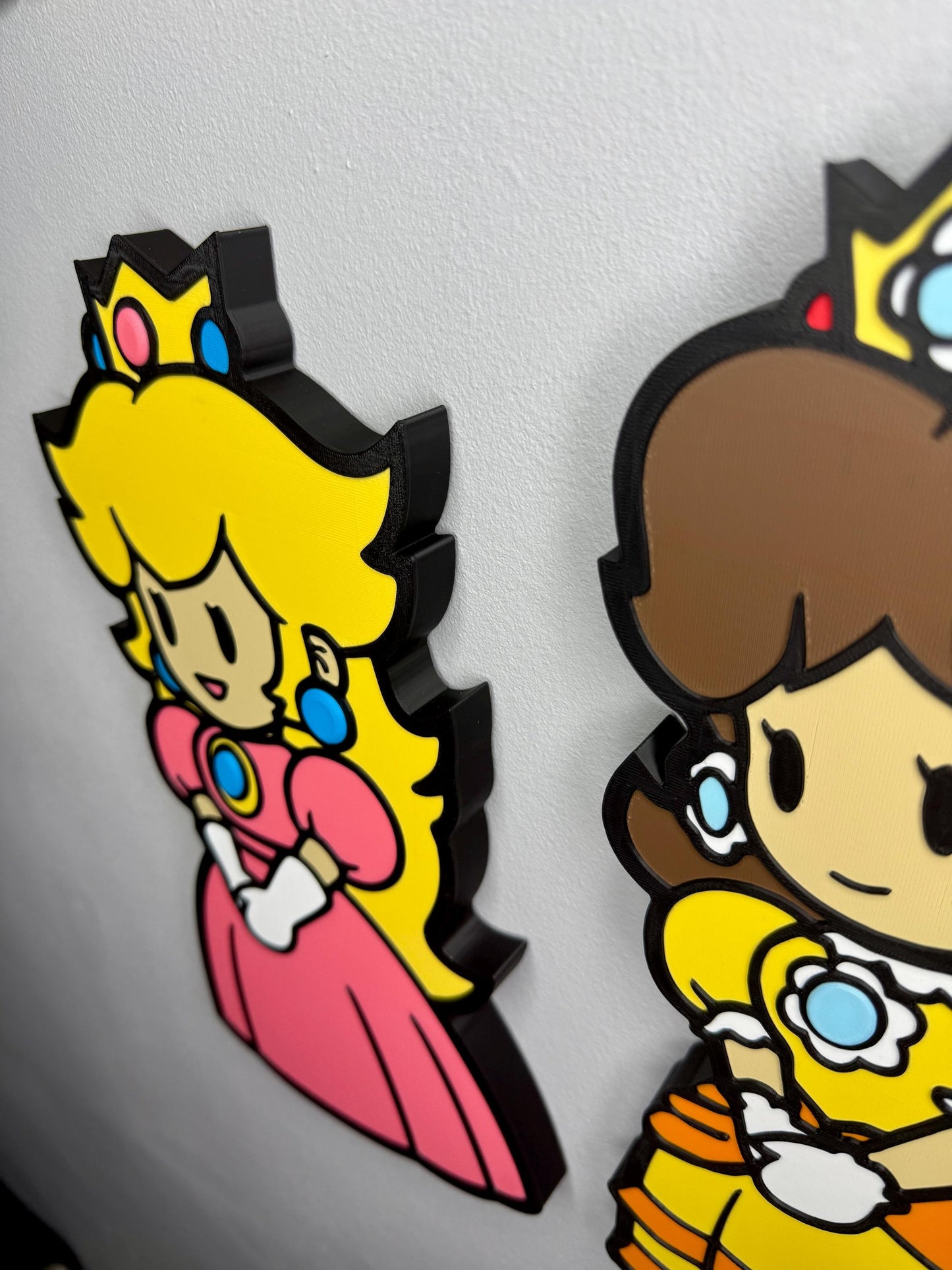 Mario Themed Wall Art | 3D Effect Wall Signs | Kids Bedroom Decor