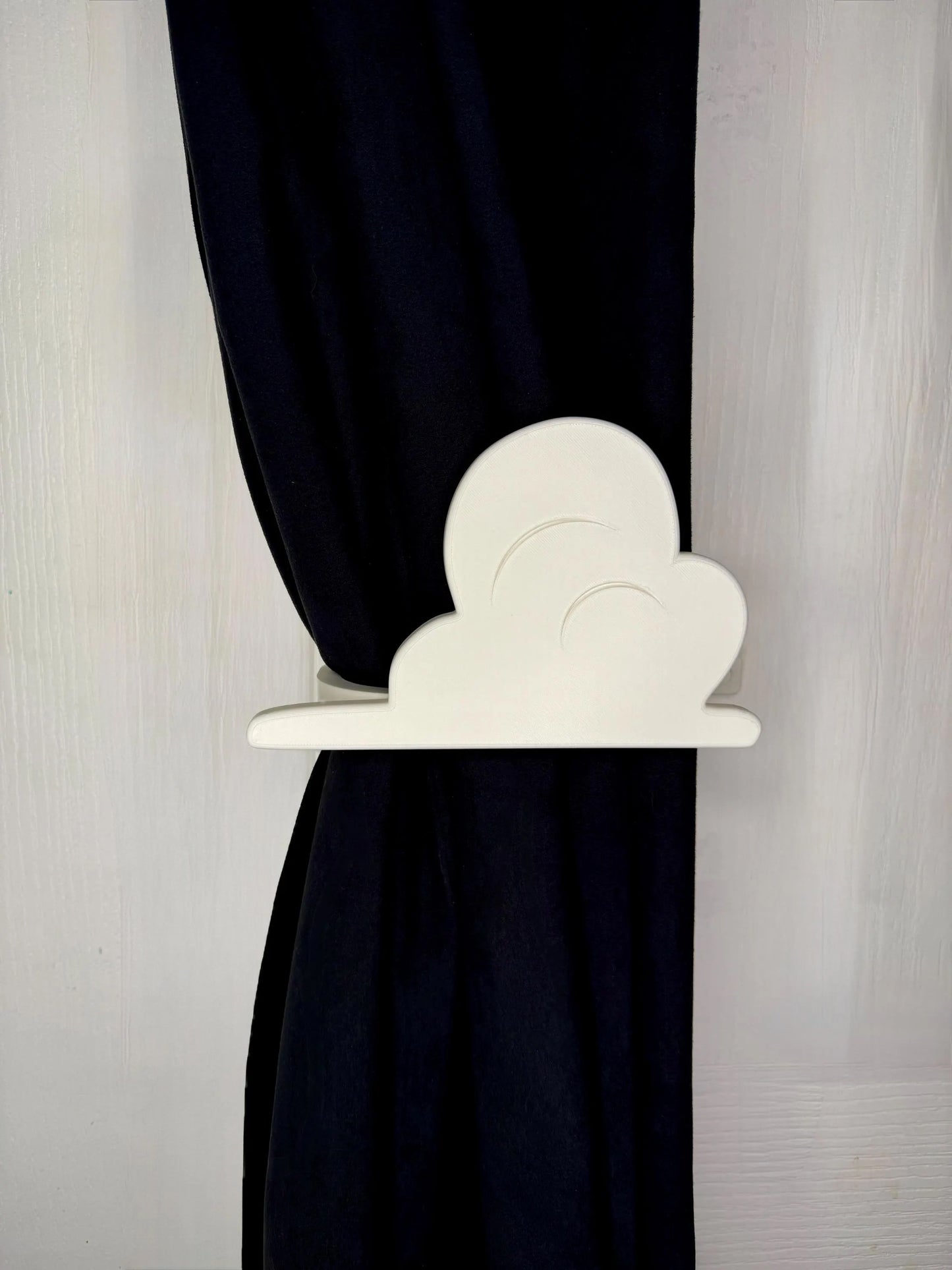 Cloud Curtain Holdbacks Inspired by Andy's Room, Wall Mounted Tiebacks