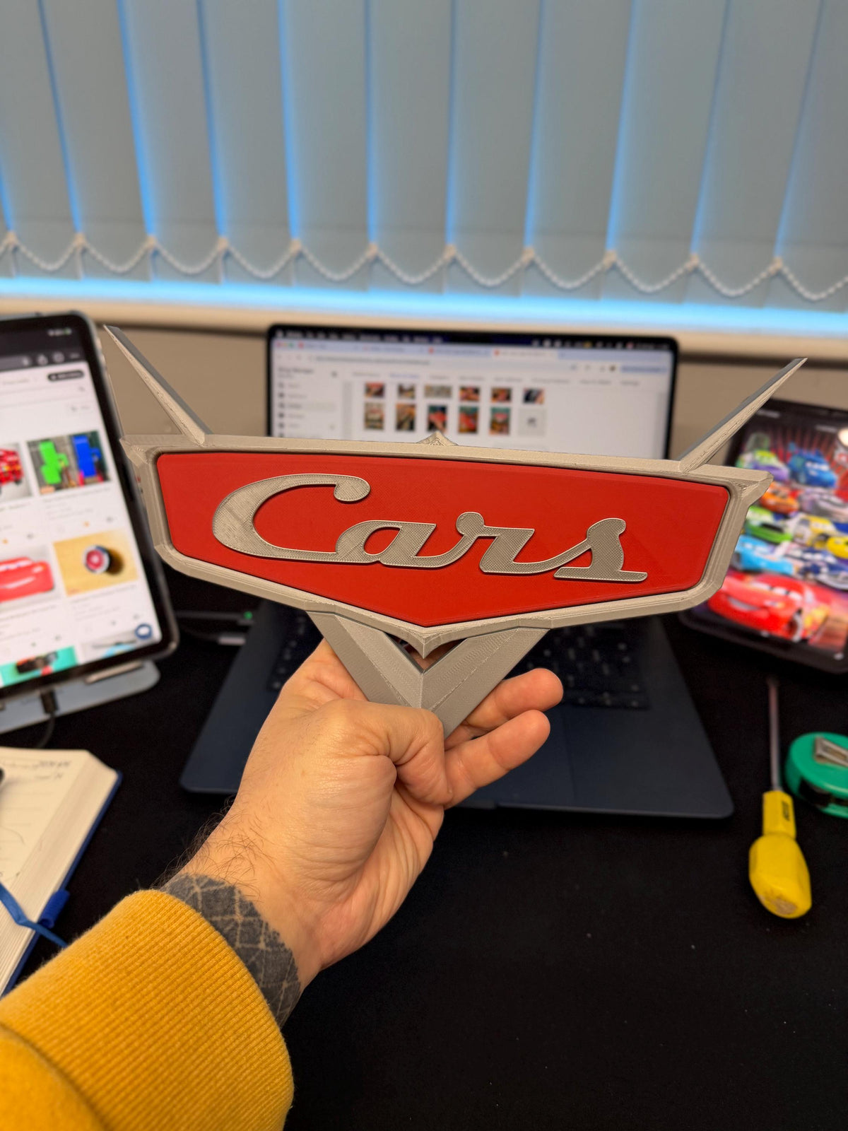 Car Logo 3D Effect Wall Sign 26cm/10 inch Wide