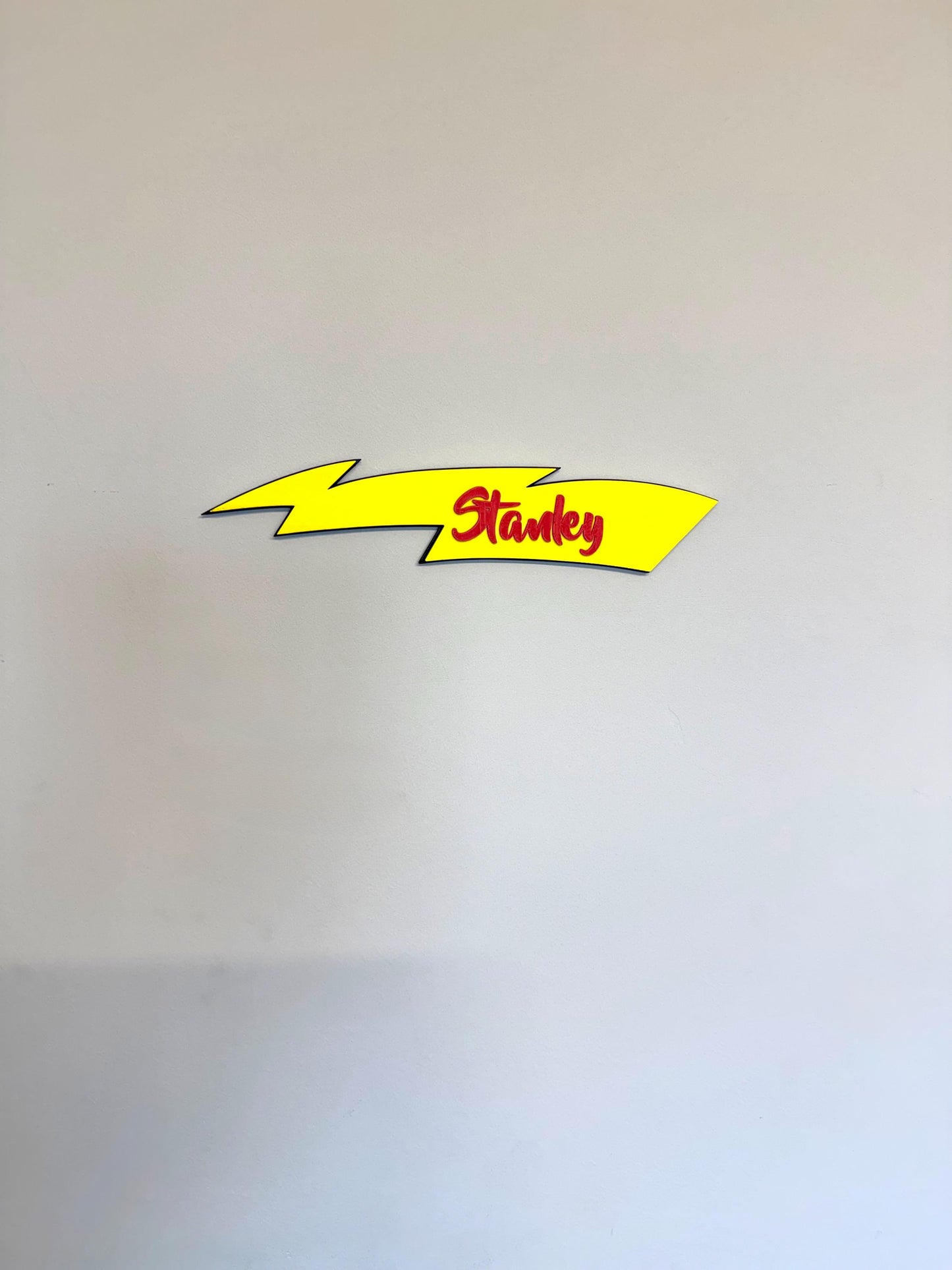 Personalised Lightning Bolt 3D Wall Sign | Kids Bedroom Decor