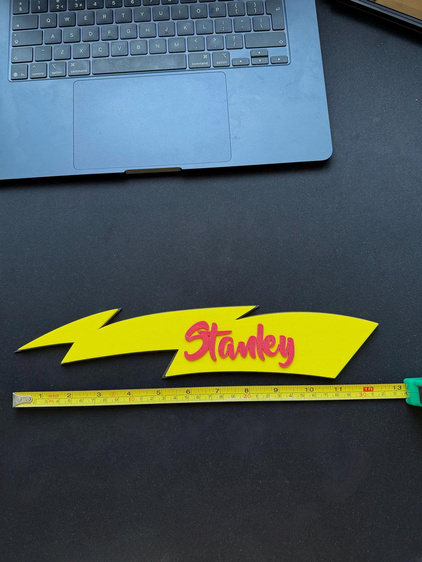 Personalised Lightning Bolt 3D Wall Sign | Kids Bedroom Decor
