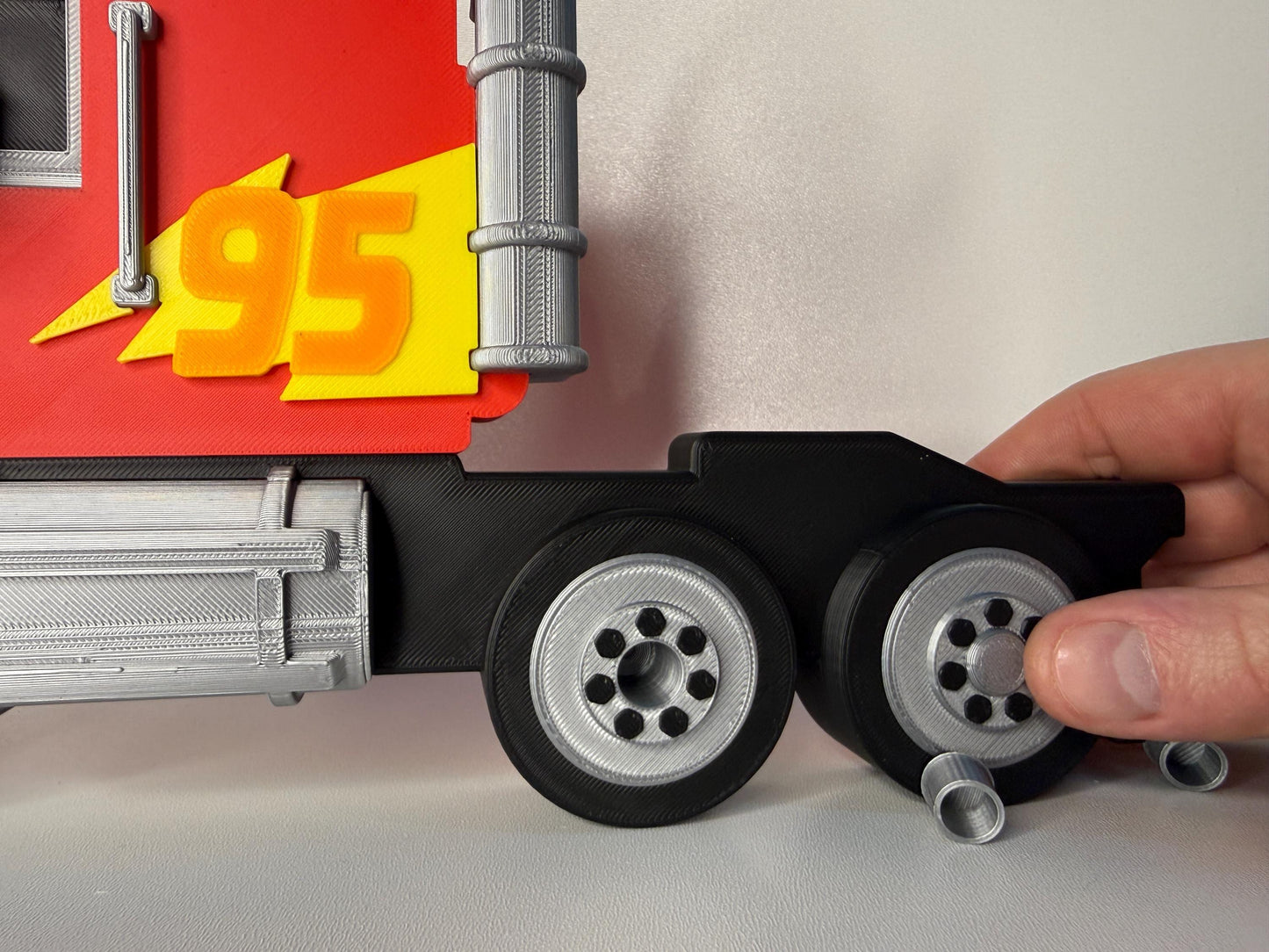Truck & Wheels (NO SHELF) | Turn Any Shelf into A Truck | For Toy Cars | Toy Car Storage Ideas | Wall Mounted
