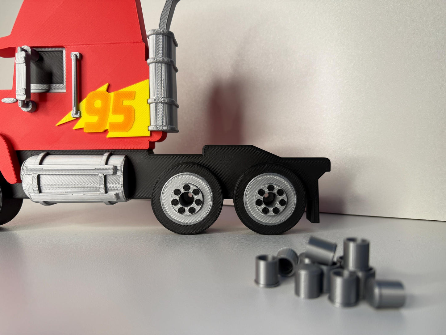Truck & Wheels (NO SHELF) | Turn Any Shelf into A Truck | For Toy Cars | Toy Car Storage Ideas | Wall Mounted