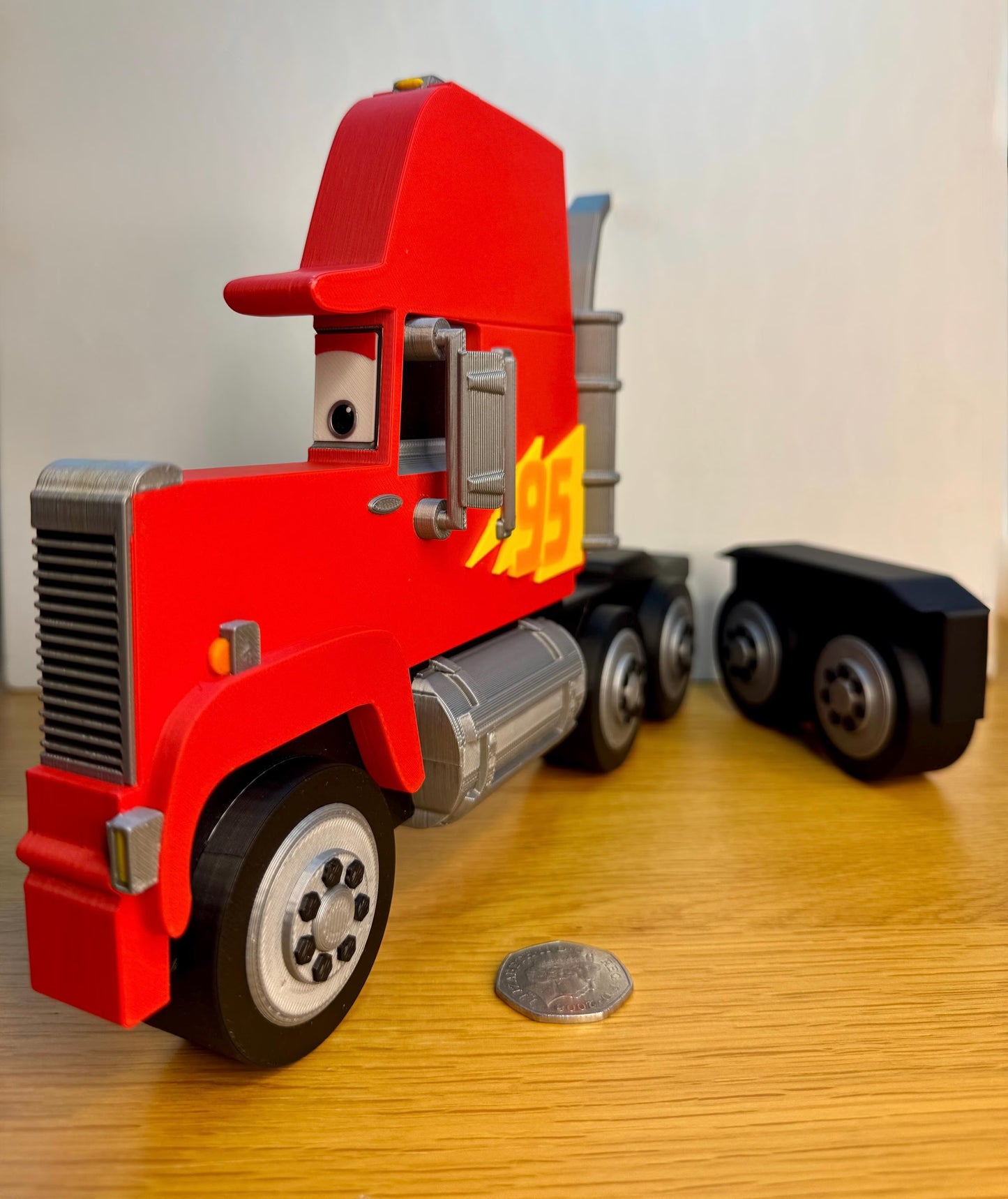 Truck & Wheels (NO SHELF) | Turn Any Shelf into A Truck | For Toy Cars | Toy Car Storage Ideas | Wall Mounted
