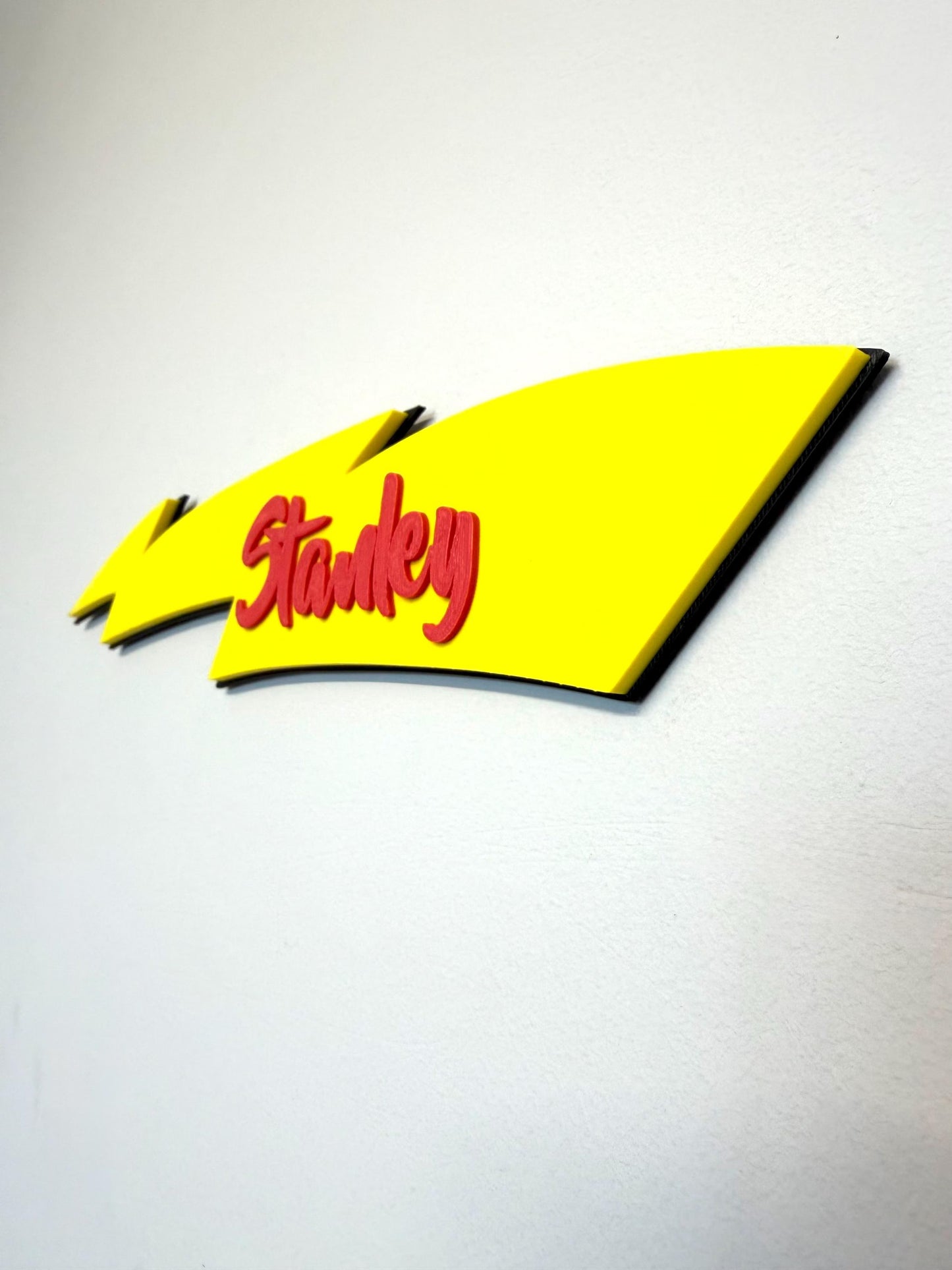 Personalised Lightning Bolt 3D Wall Sign | Kids Bedroom Decor