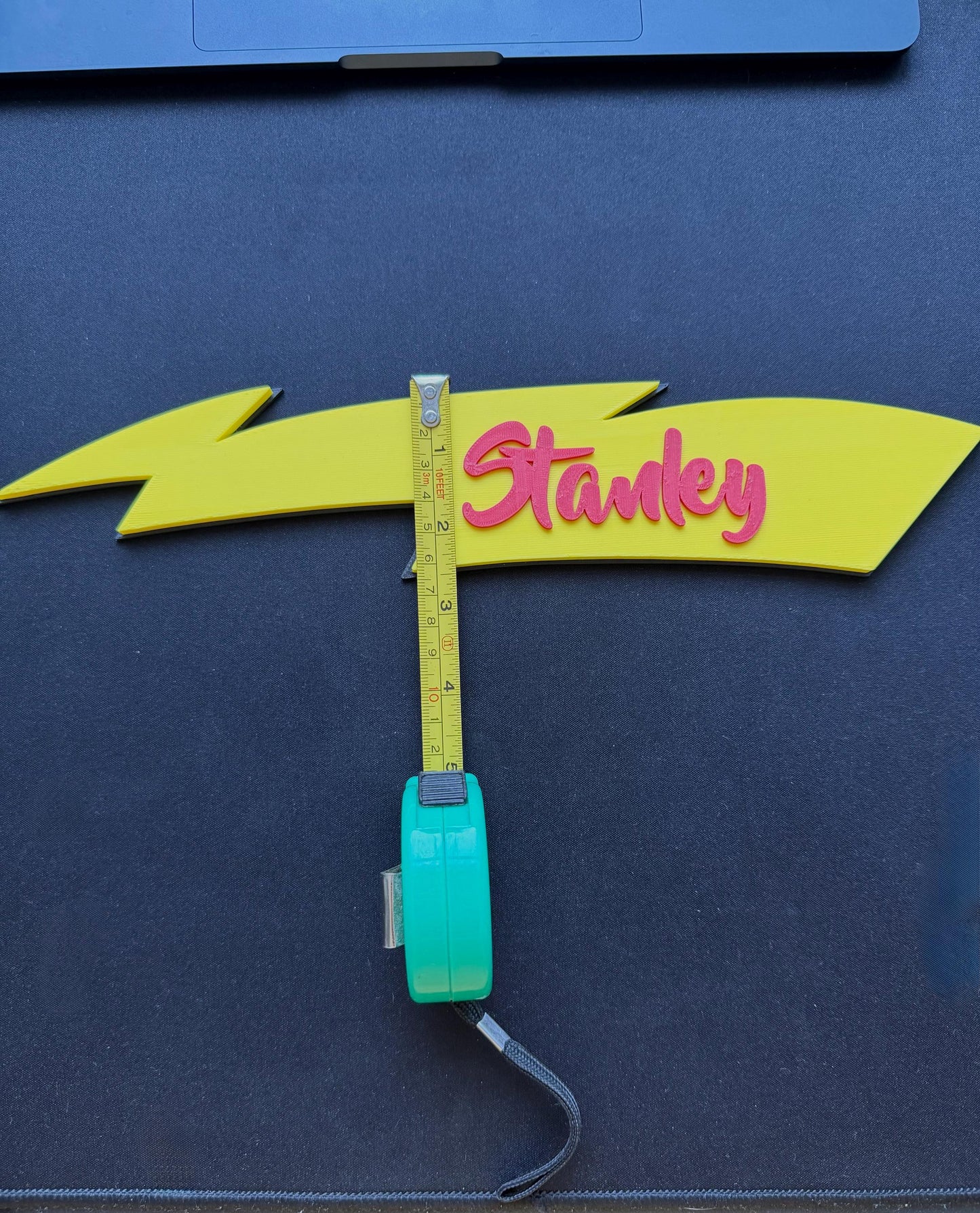 Personalised Lightning Bolt 3D Wall Sign | Kids Bedroom Decor