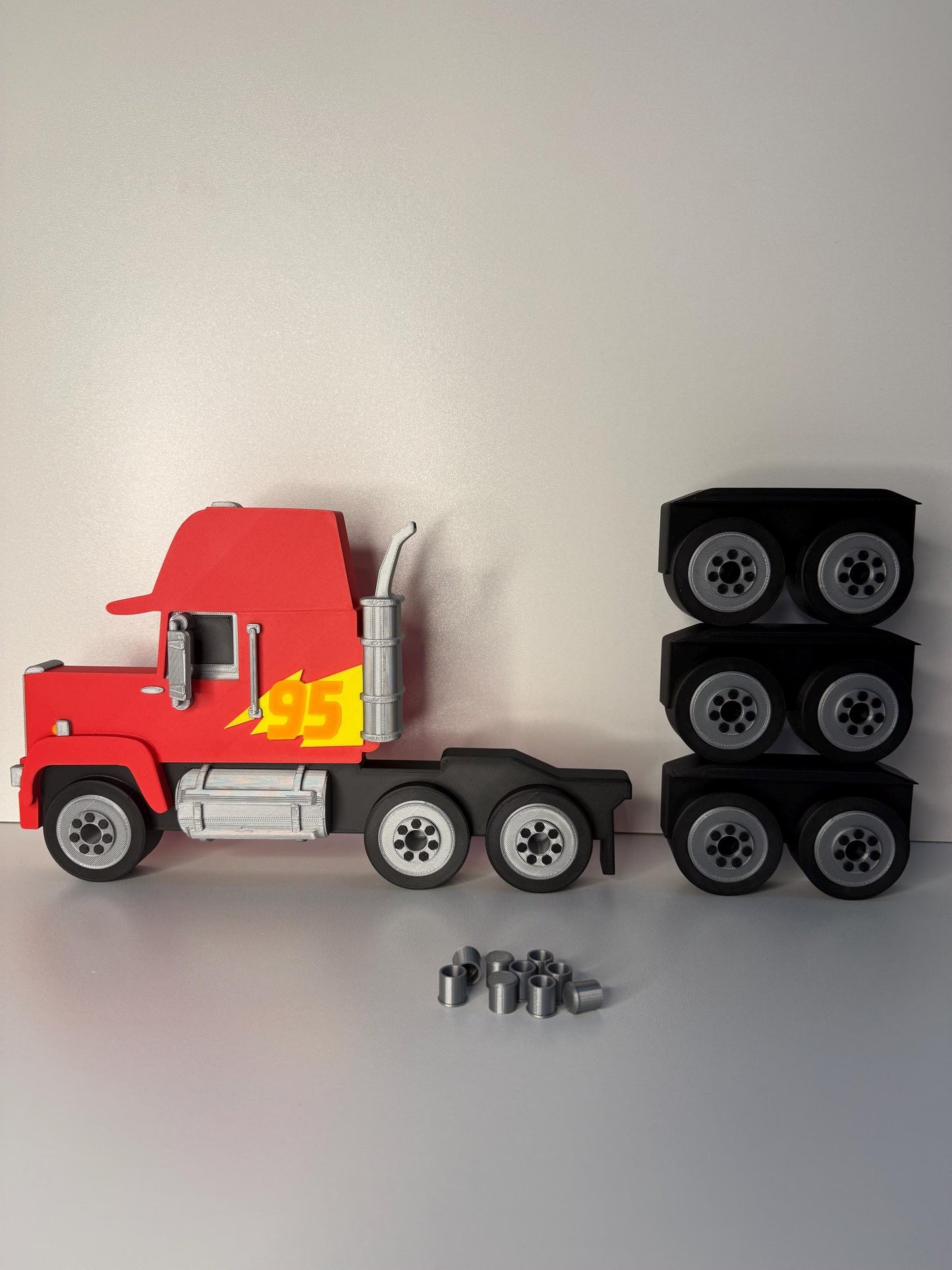 Truck & Wheels (NO SHELF) | Turn Any Shelf into A Truck | For Toy Cars | Toy Car Storage Ideas | Wall Mounted