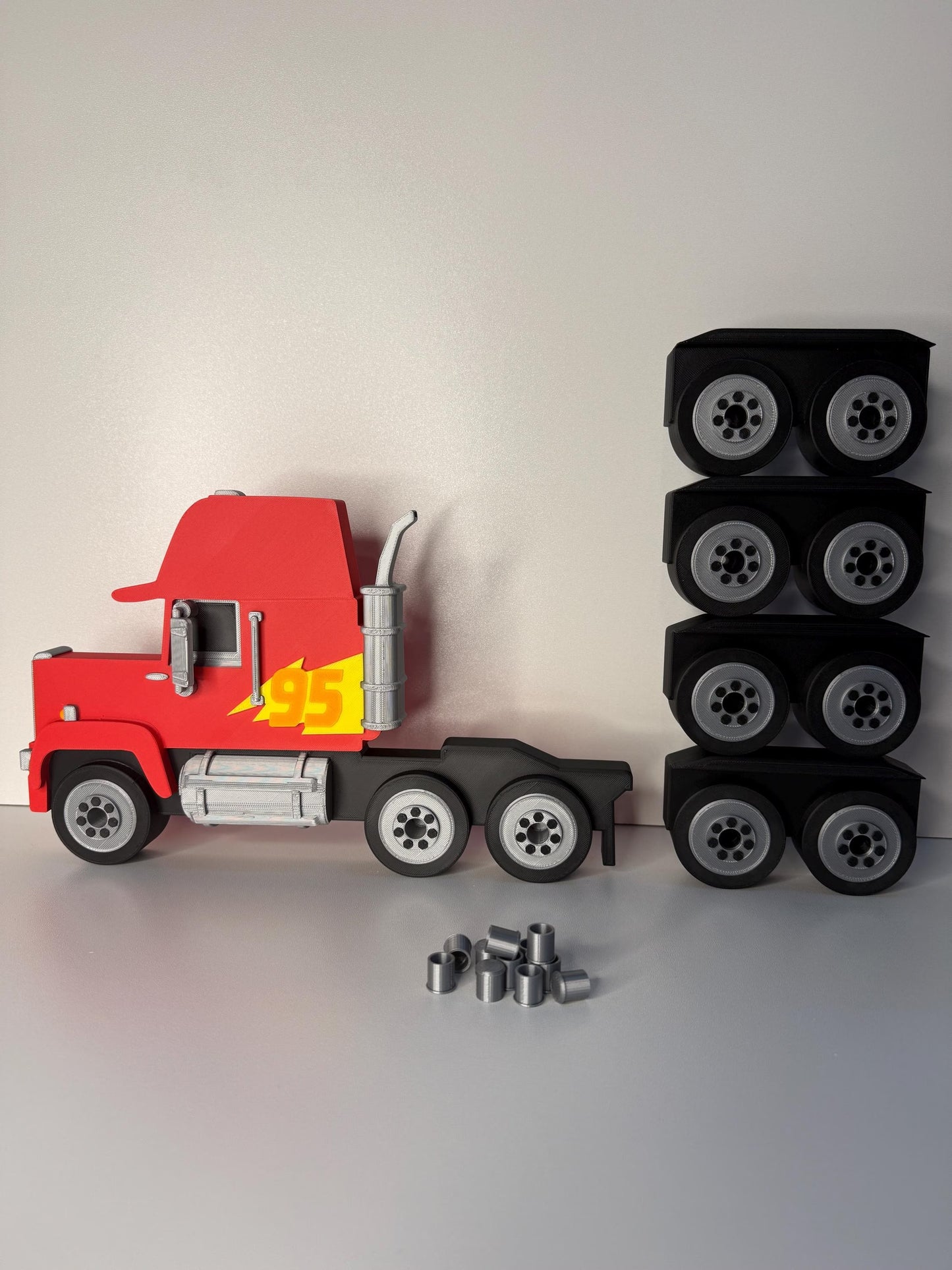 Truck & Wheels (NO SHELF) | Turn Any Shelf into A Truck | For Toy Cars | Toy Car Storage Ideas | Wall Mounted