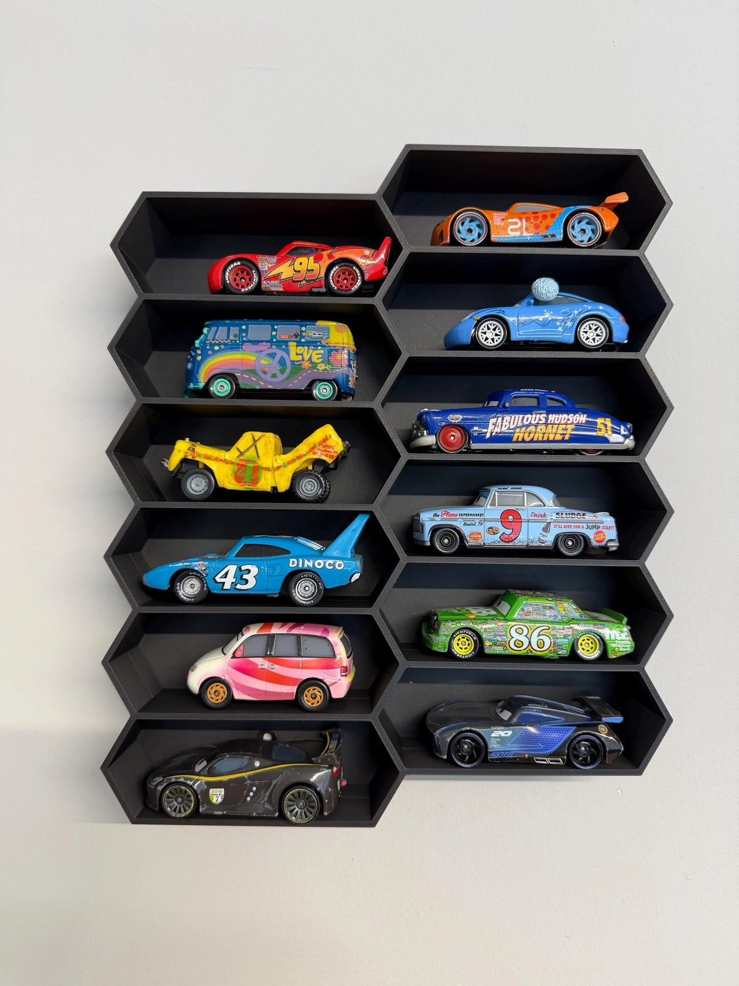 Hexagon Modular Shelf Unit For Toy Cars | Collectable Cars