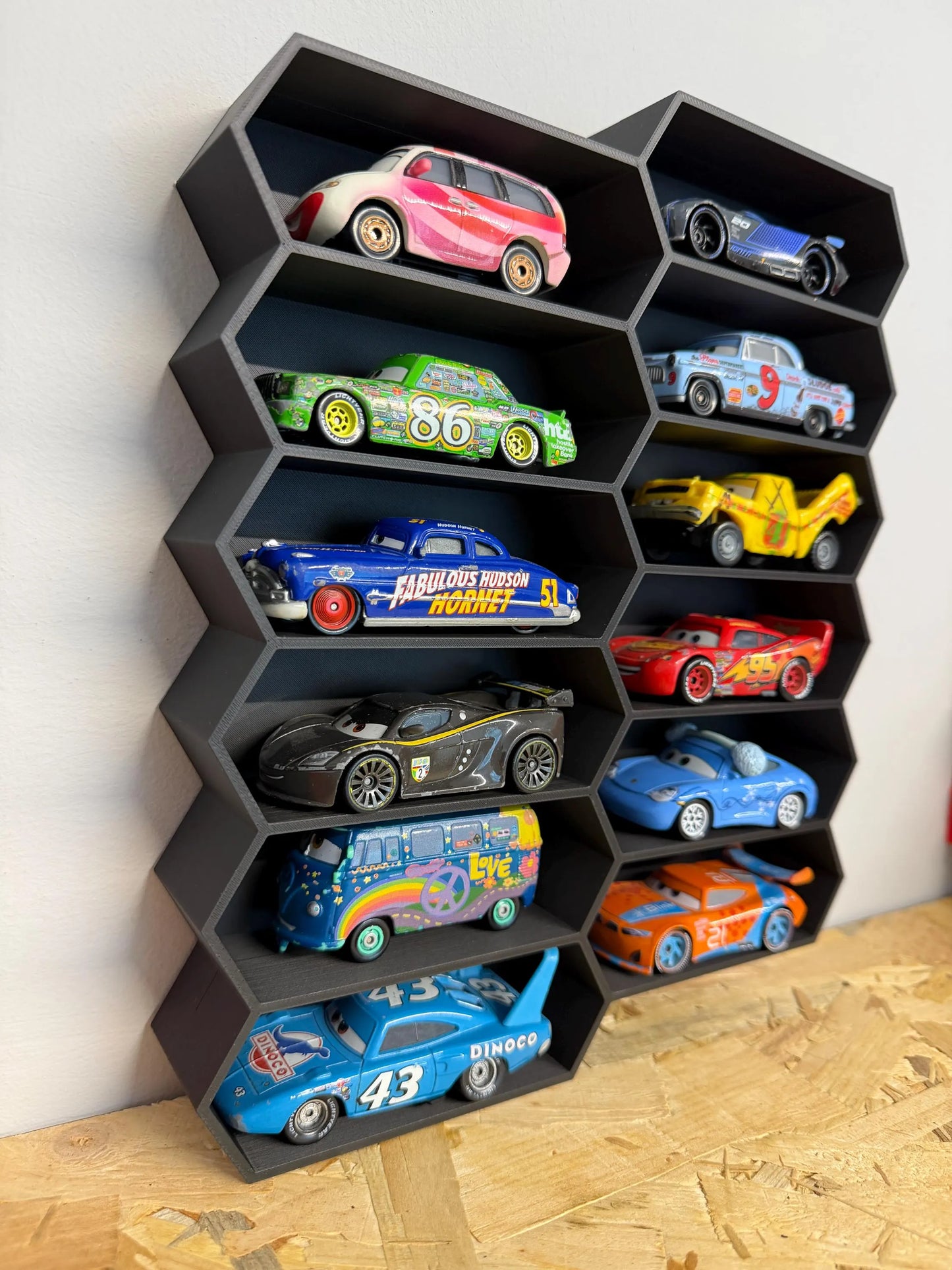 Hexagon Modular Shelf Unit For Toy Cars | Collectable Cars