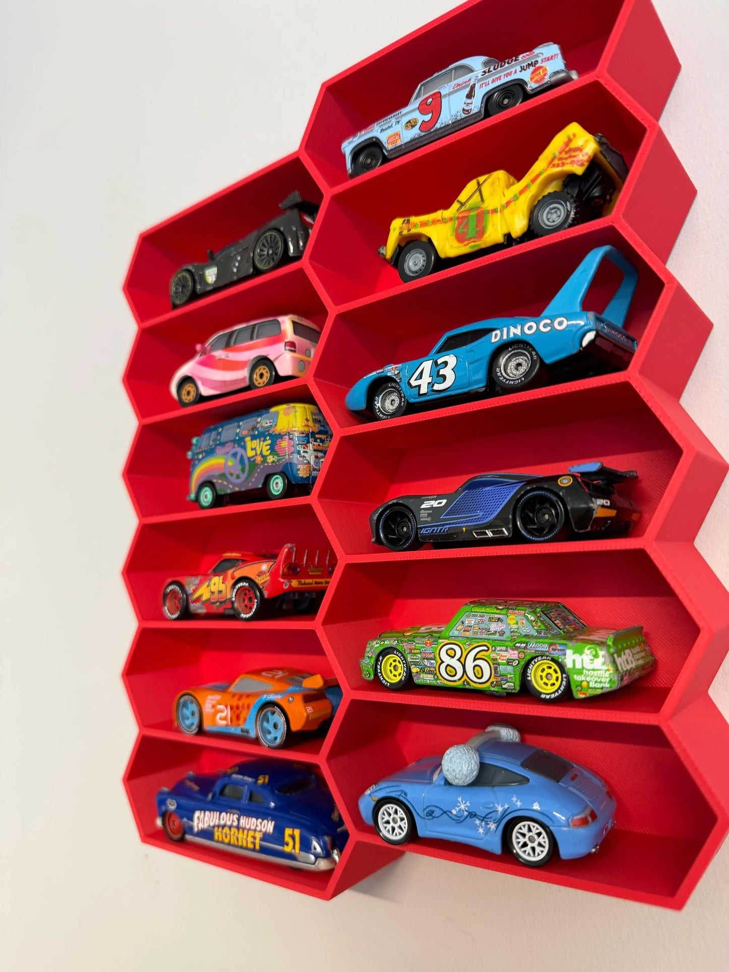 Hexagon Modular Shelf Unit For Toy Cars | Collectable Cars