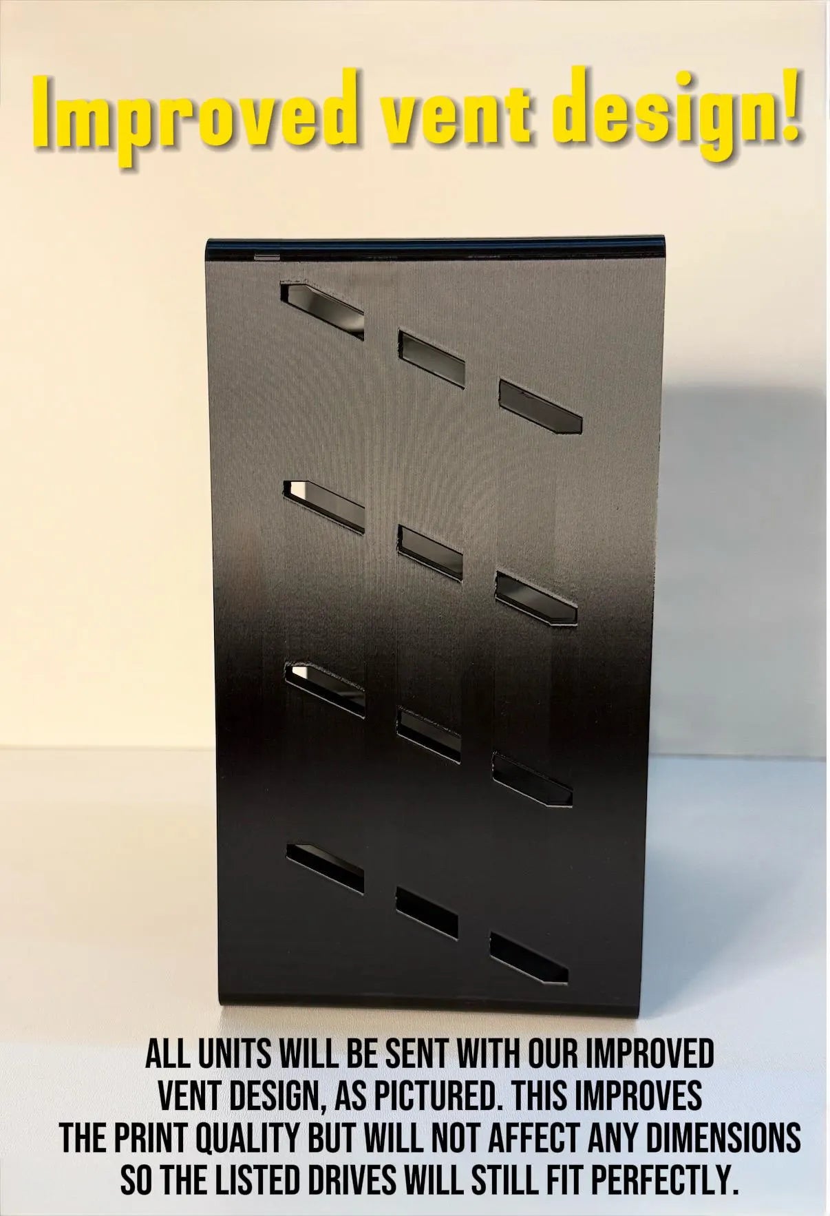 Display Shelf Unit for Seagate Backup Plus Hub SRD0PV1 - OR Drives that Fit 200x121x44mm - Hard Drive Storage Rack Desk Tidy