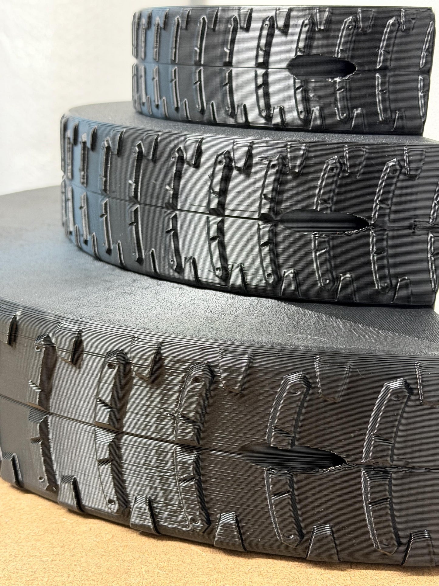 Motocross Tyre Shelves | 3D Printed Cars Themed Decor | Shelf Display