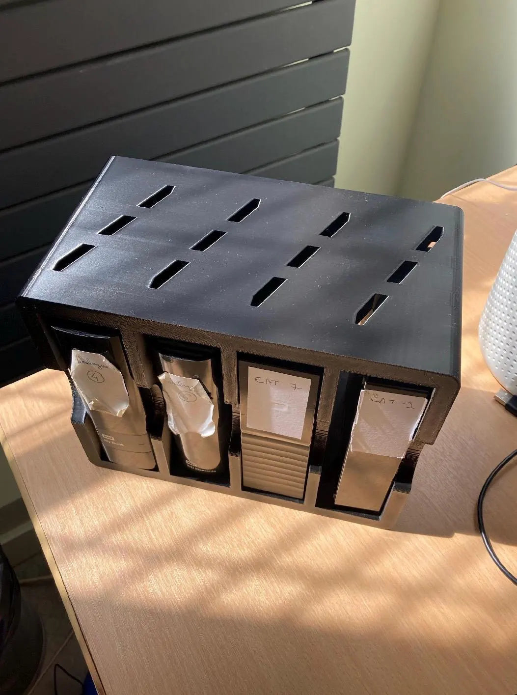 Display Shelf Unit for WD My Book for Dimensions 171x49x139mm and Smaller | Desktop HDD Storage - Hard Drive Storage Rack Desk Tidy