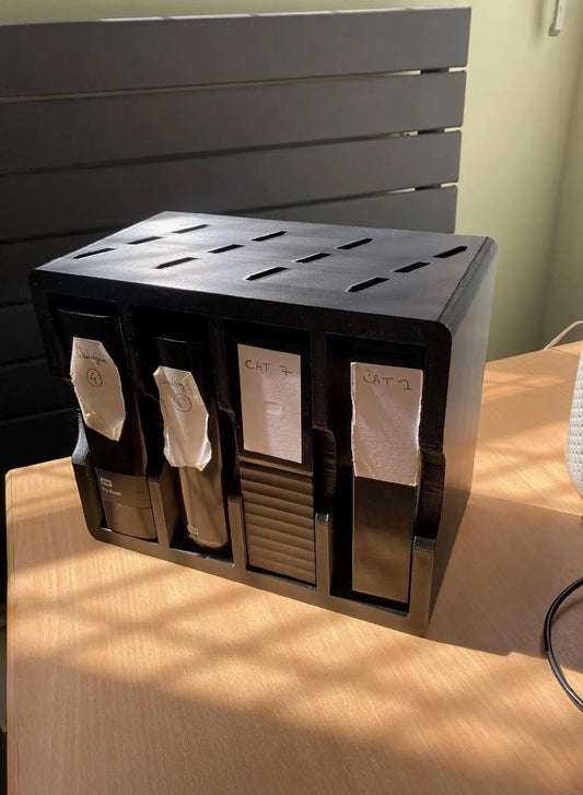 Display Shelf Unit for WD My Book for Dimensions 171x49x139mm and Smaller | Desktop HDD Storage - Hard Drive Storage Rack Desk Tidy