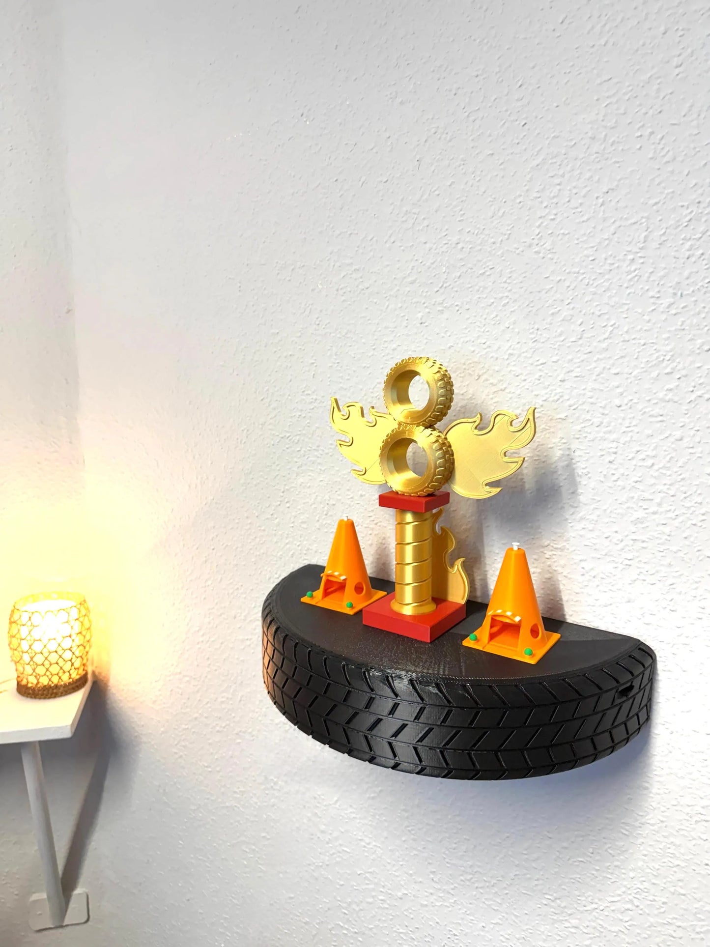 XL Tyre Shelf | Car Themed Decor | Shelf Display 46cm / 18.2 inch