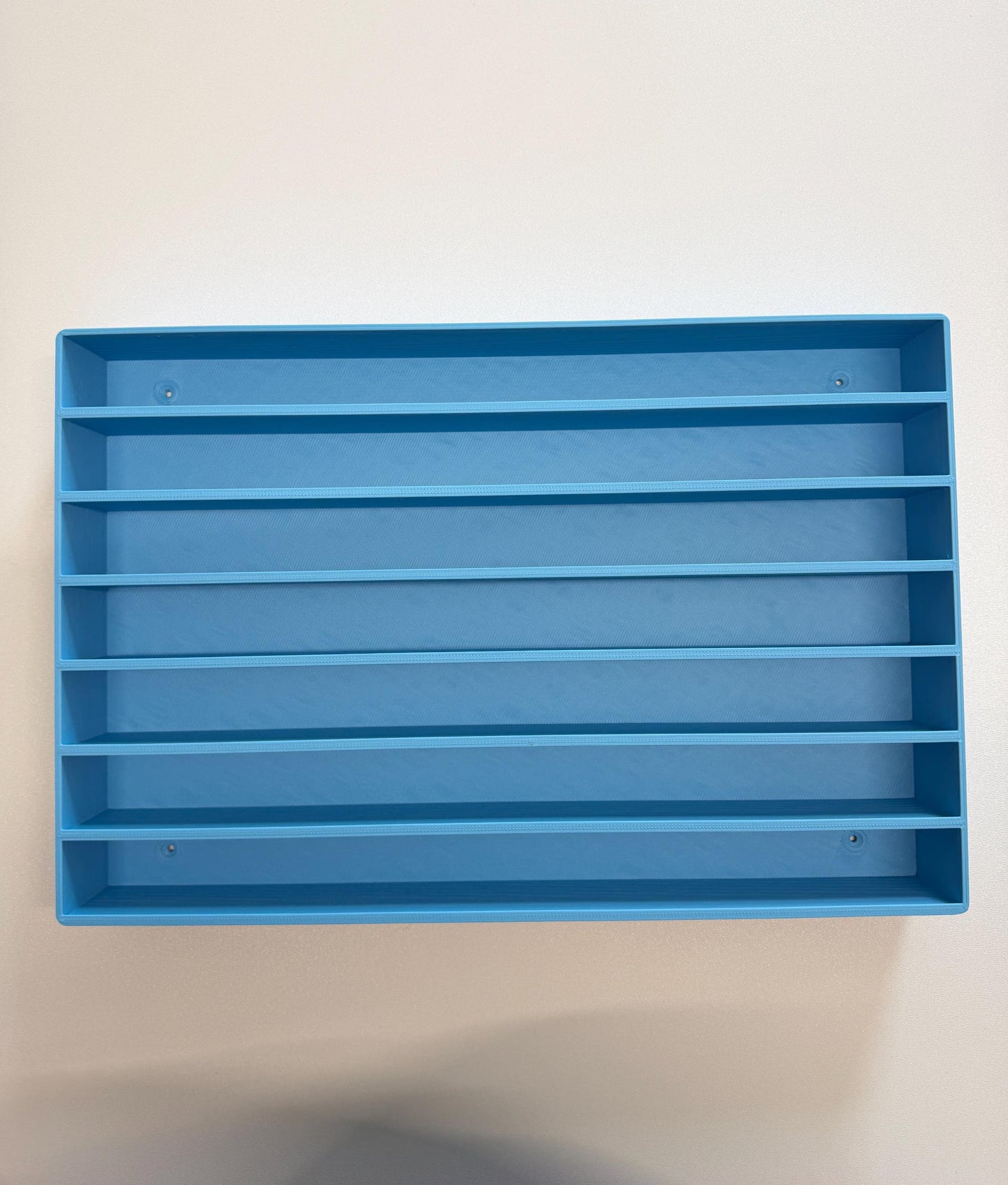 Blue Truck Shaped Storage Shelf for Toy MINI Cars | 1 Shelf Holds Up To 105 Cars | Realistic Truck Design, Wall Mounted Toy Cars Display