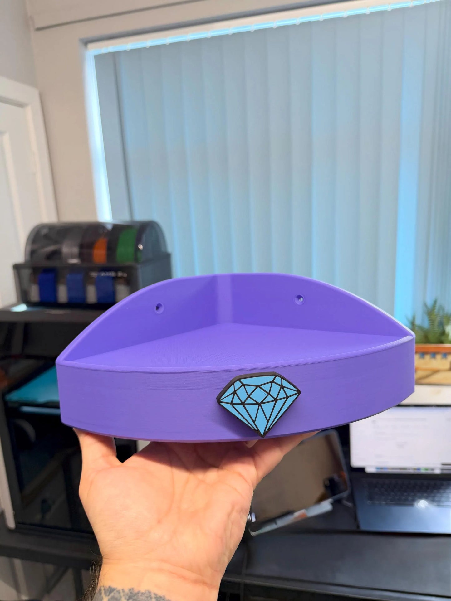 Corner Display Shelf for Figures & Collectibles | 3D Printed Display Stand | Shelf Only