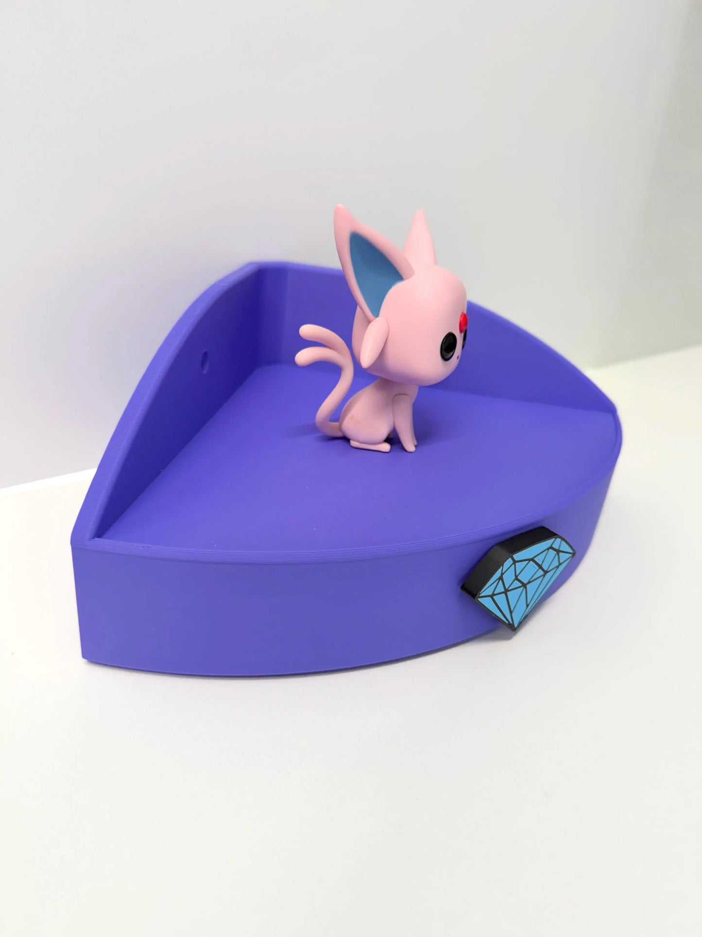 Corner Display Shelf for Figures & Collectibles | 3D Printed Display Stand | Shelf Only