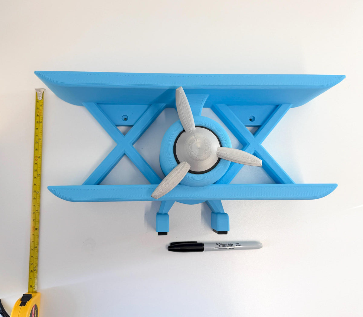 Biplane Shelf SMALL 39cm/15.5inch | Bedroom Decor | Fun Shelf | Aviation Room