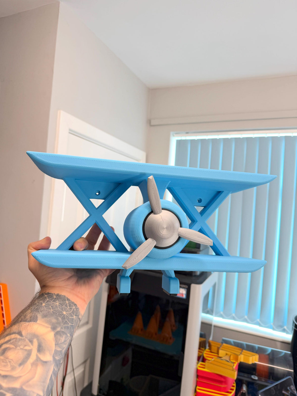 Biplane Shelf SMALL 39cm/15.5inch | Bedroom Decor | Fun Shelf | Aviation Room