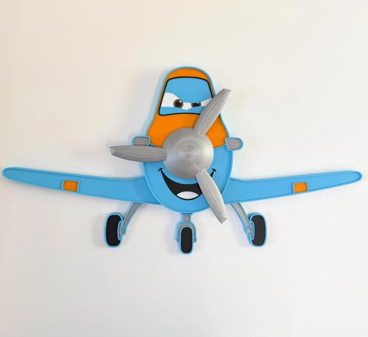 Decorative Plane Wall Sign | Large 43cm/17inch or Small 27cm/10.6inch | Bedroom Decor