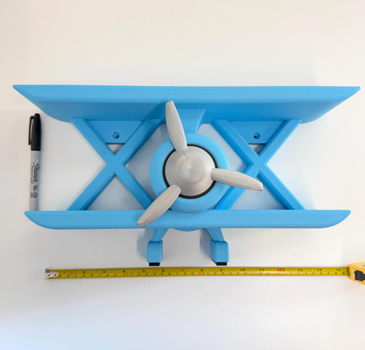 Biplane Shelf SMALL 39cm/15.5inch | Bedroom Decor | Fun Shelf | Aviation Room