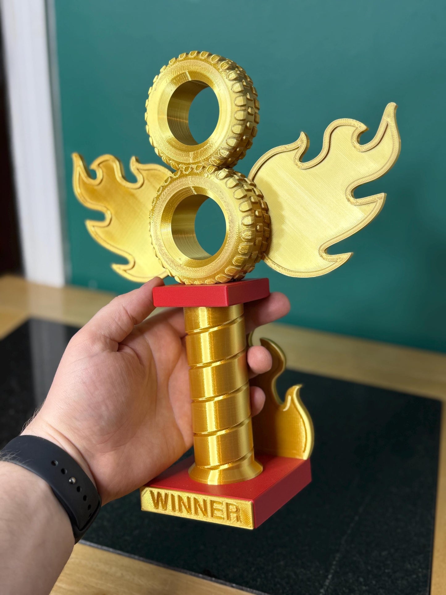 Crazy 8 Destruction Derby Car Trophy
