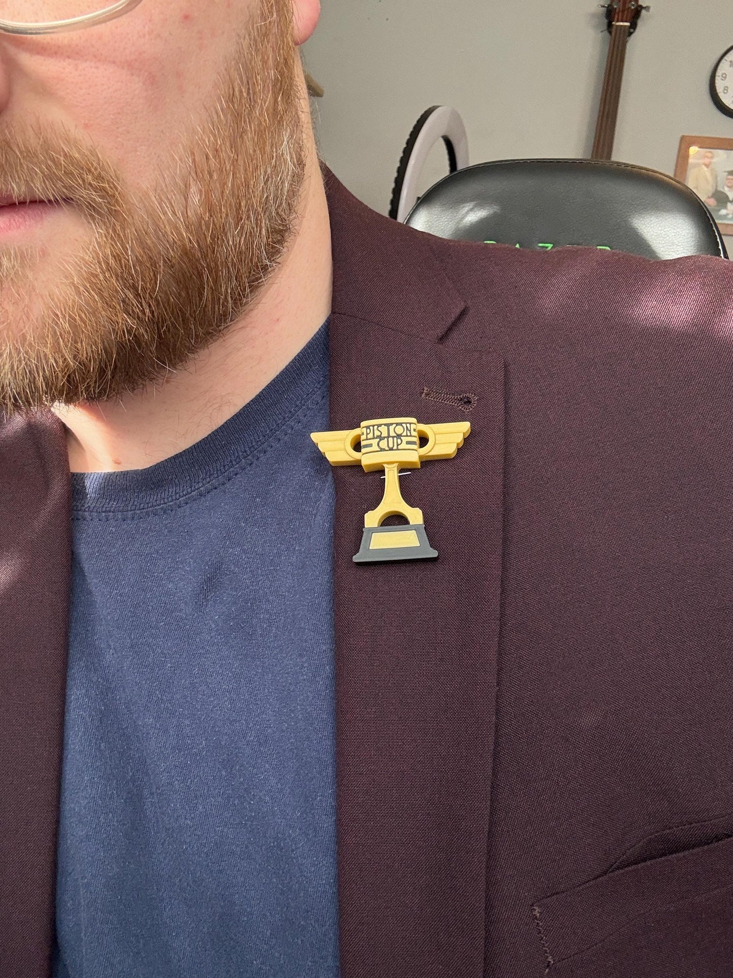 Mini Piston Trophy Button Hole