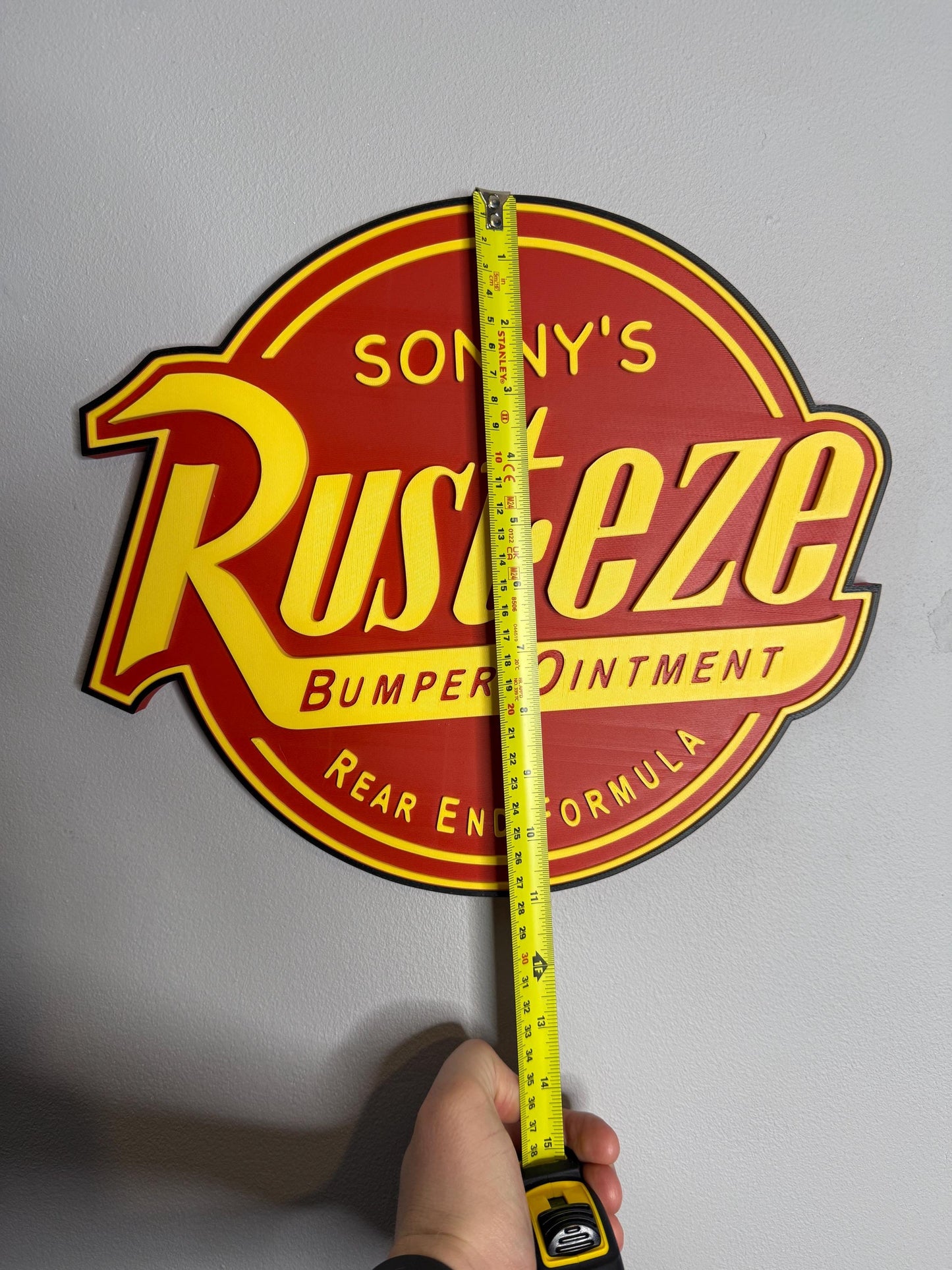 Personalised XL 13 inch 33cm Wall Sign | High Quality 3D Print