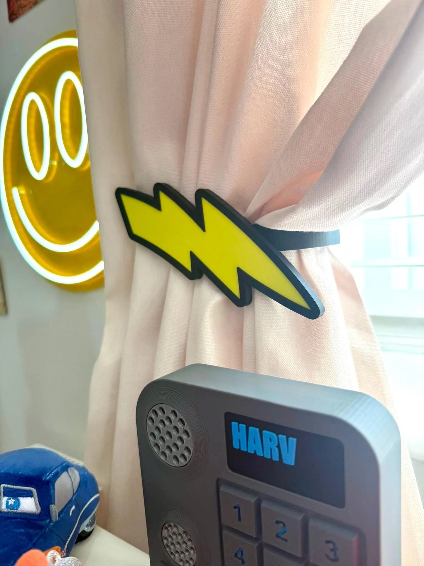 Lightning Bolt Curtain Holdbacks, Wall Mounted Tiebacks