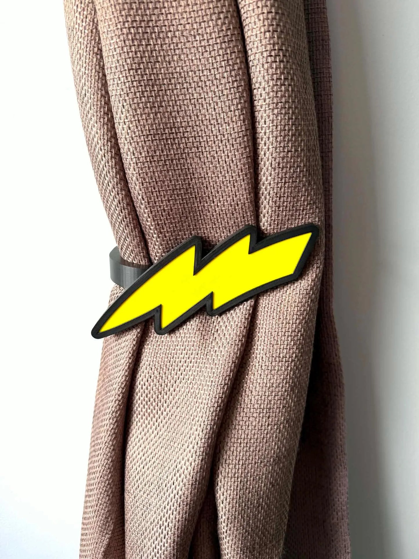 Lightning Bolt Curtain Holdbacks, Wall Mounted Tiebacks