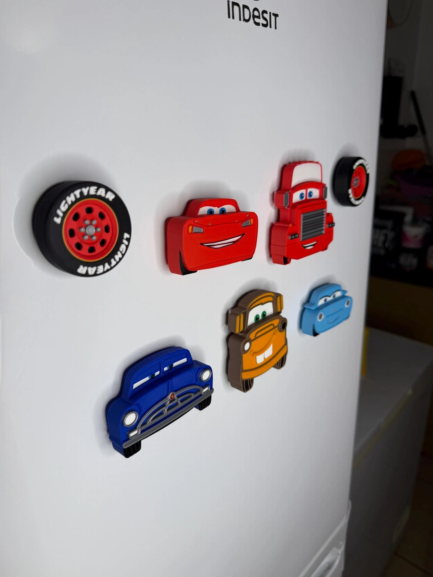 Cars Magnets for Fridges and Magnetic Surfaces | Characters Knobs | Kids Bedroom Decor