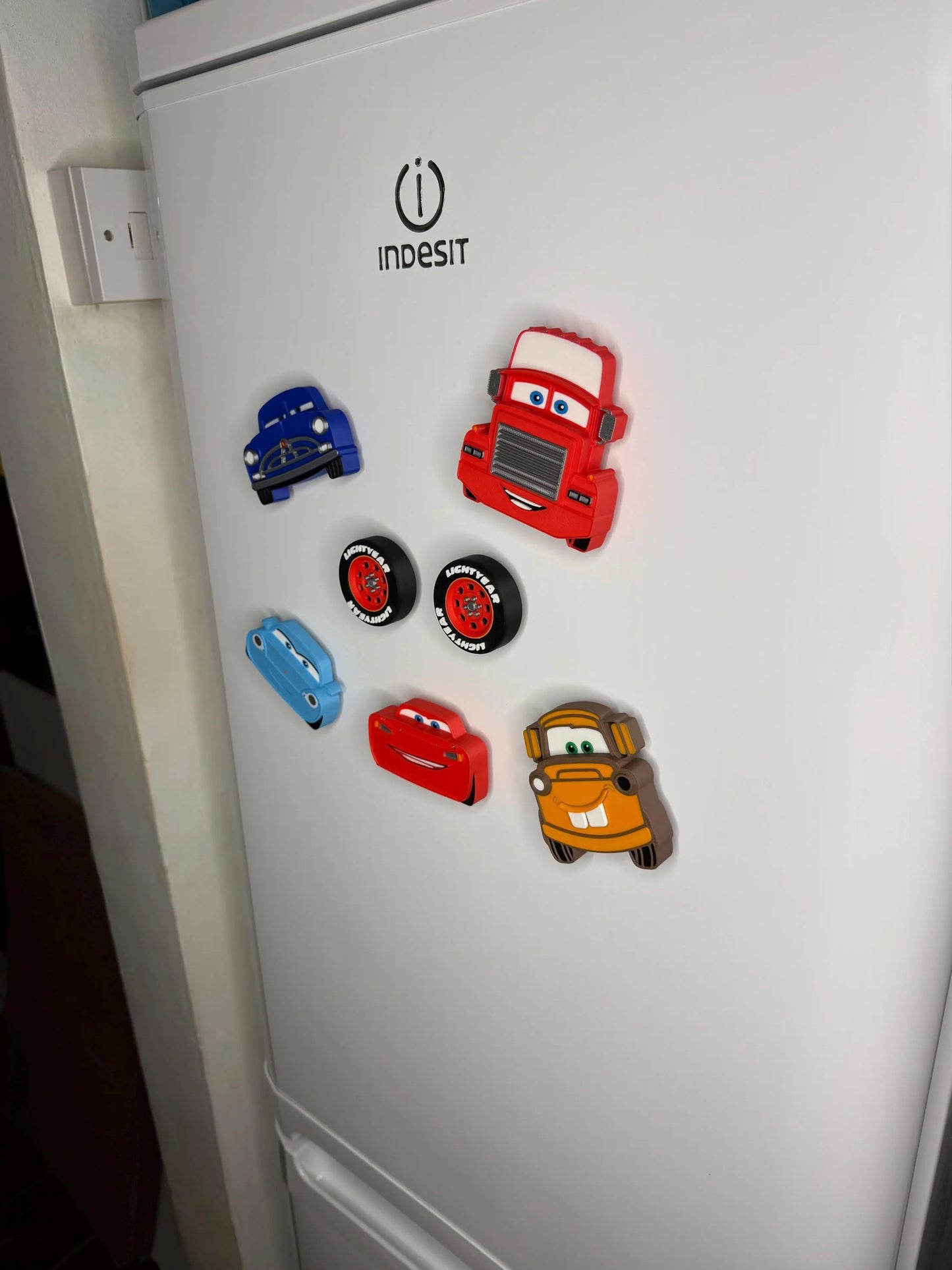 Cars Magnets for Fridges and Magnetic Surfaces | Characters Knobs | Kids Bedroom Decor