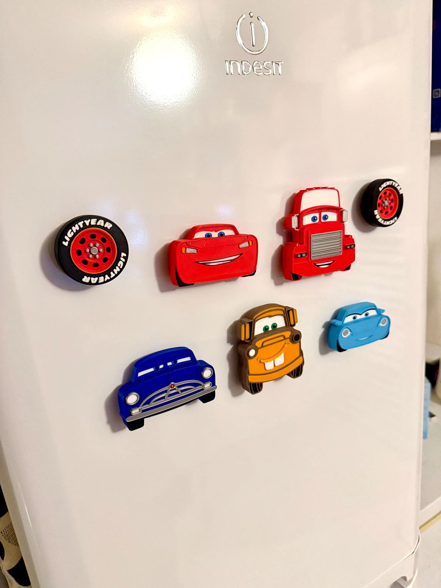 Cars Magnets for Fridges and Magnetic Surfaces | Characters Knobs | Kids Bedroom Decor